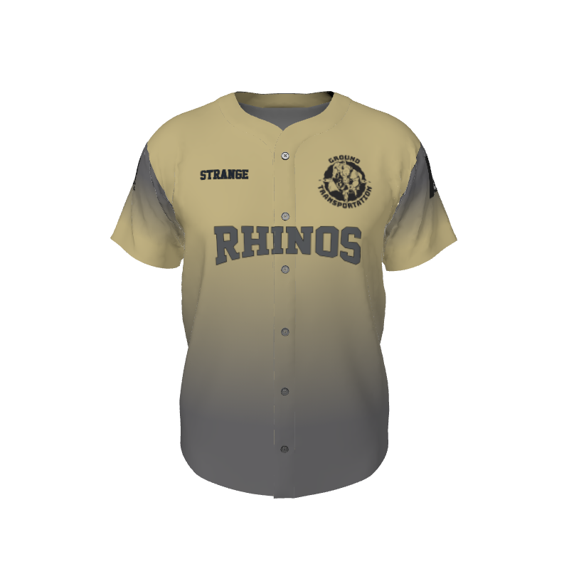 GS Custom Blank Design Male Line Drive Full Button Jersey. (x 1)