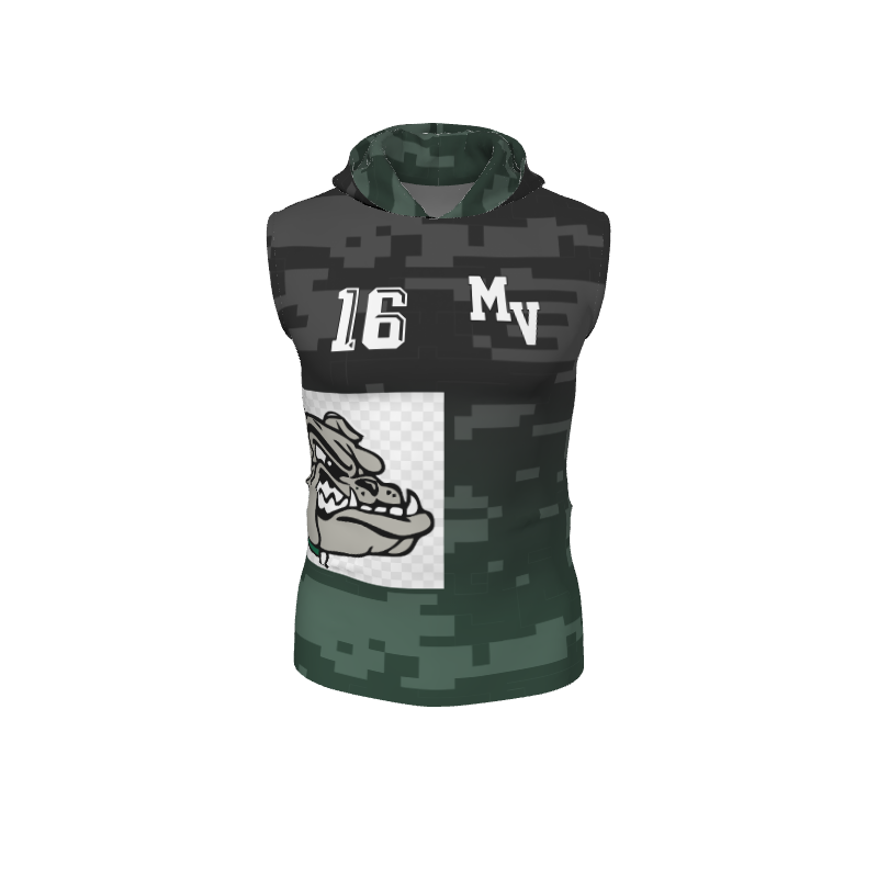 GS Custom Blank Design Sleevless Hooded Compression. (x 1)