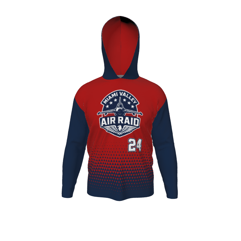 GS Custom Blank Design Male Hybrid LongSleeve Hooded Jersey. (x 1)