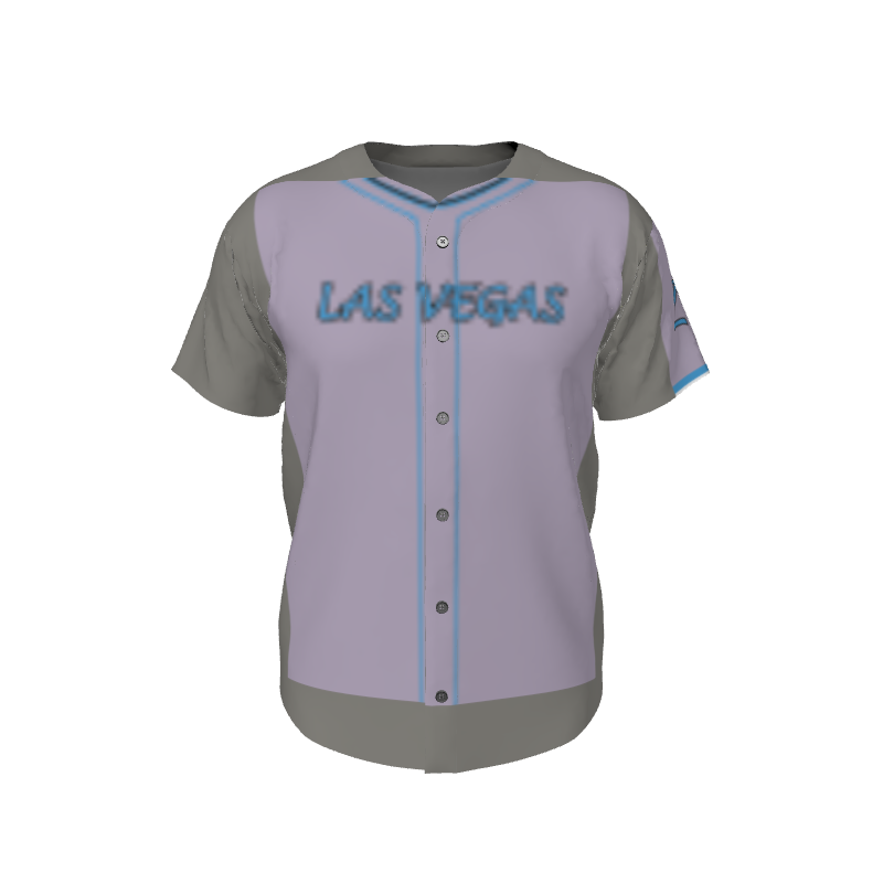 GS Custom Blank Design Male Line Drive Full Button Jersey. (x 1)