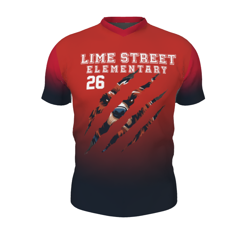 GS Custom Blank Design Pregame V-Neck Mens SS Jersey. (x 100)