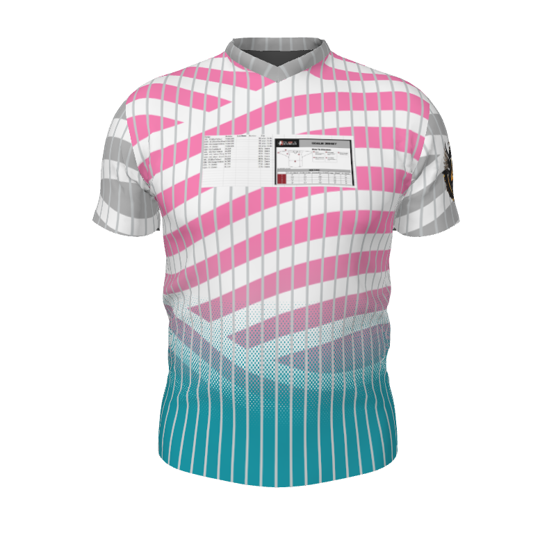 GS Custom Blank Design Pregame V-Neck Mens SS Jersey. (x 1)