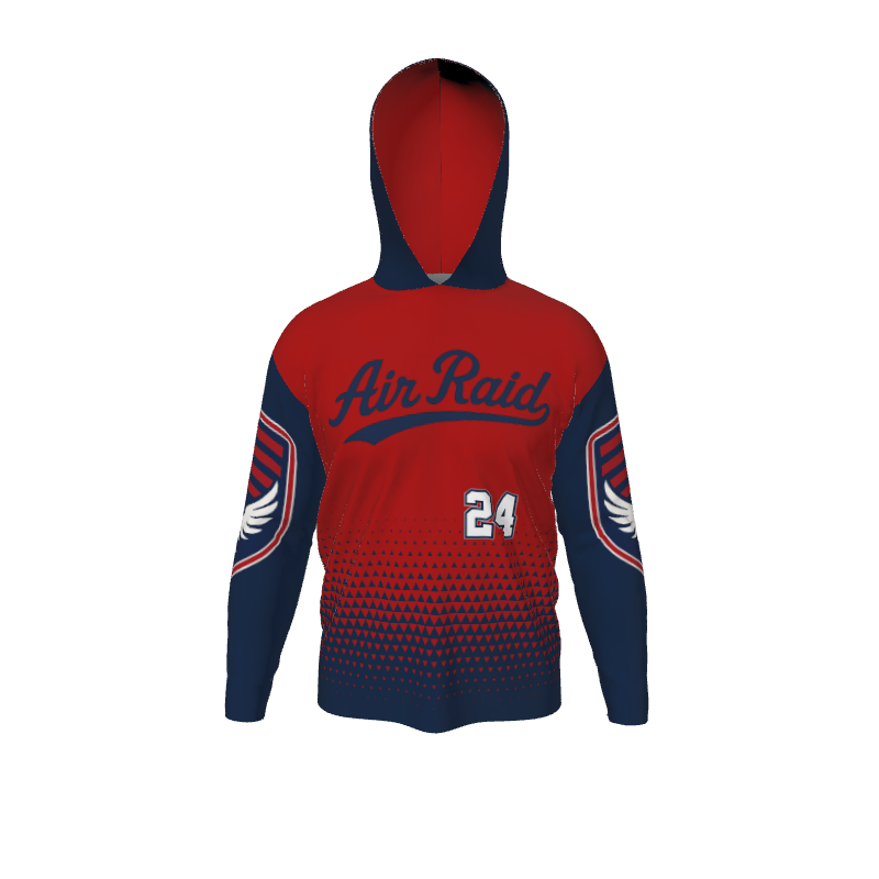 GS Custom Blank Design Male Hybrid LongSleeve Hooded Jersey. (x 1)