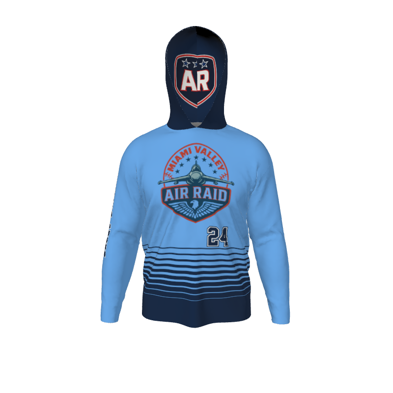 GS Custom Blank Design Male Hybrid LongSleeve Hooded Jersey. (x 1)