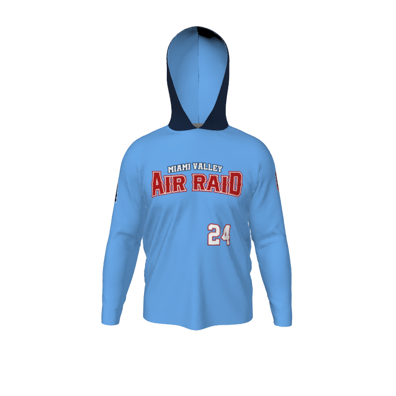 GS Custom Blank Design Male Hybrid LongSleeve Hooded Jersey. (x 1)