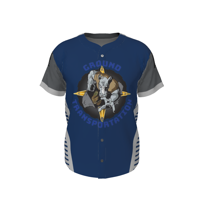 GS Custom 05 Male Line Drive Full Button Jersey. (x 1)