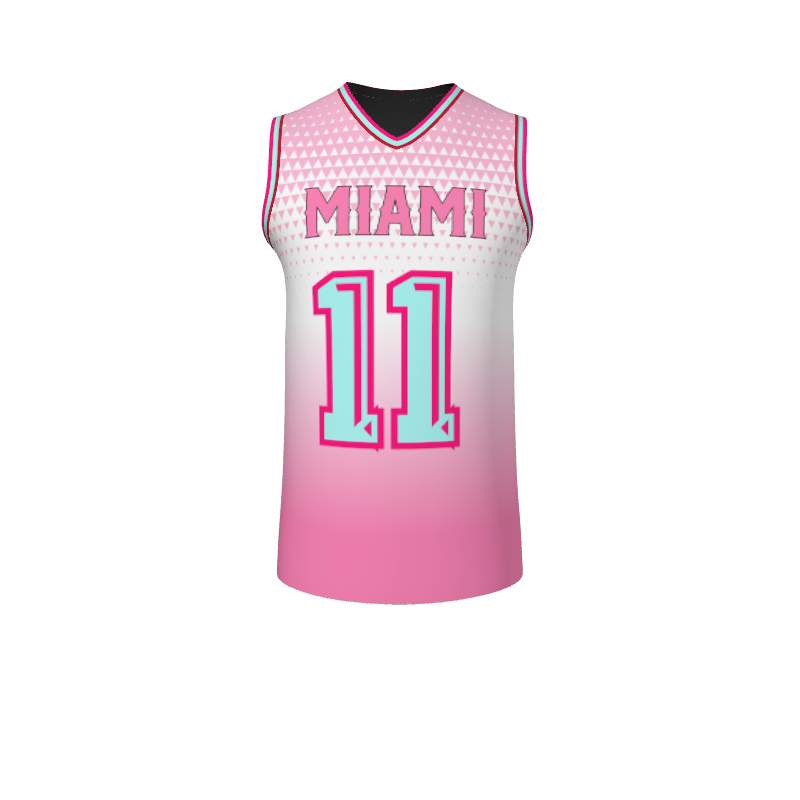 GS Custom Blank Design Male V-Neck Halfcourt Basketball. (x 1)