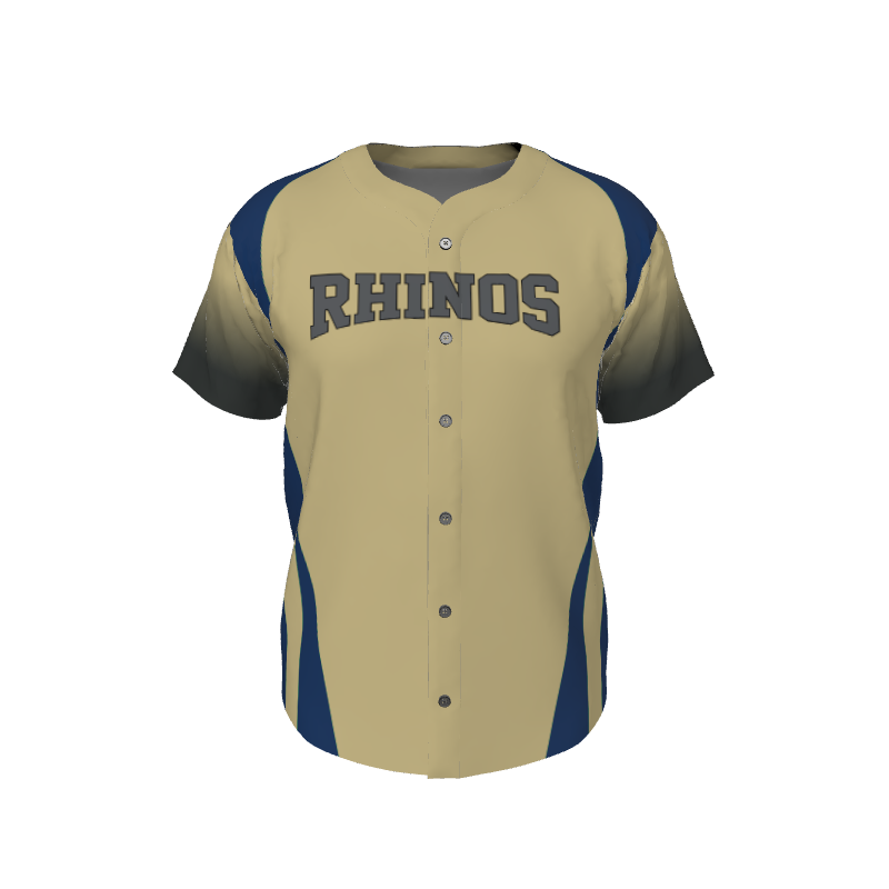 GS Custom 02 Male Line Drive Full Button Jersey. (x 1)