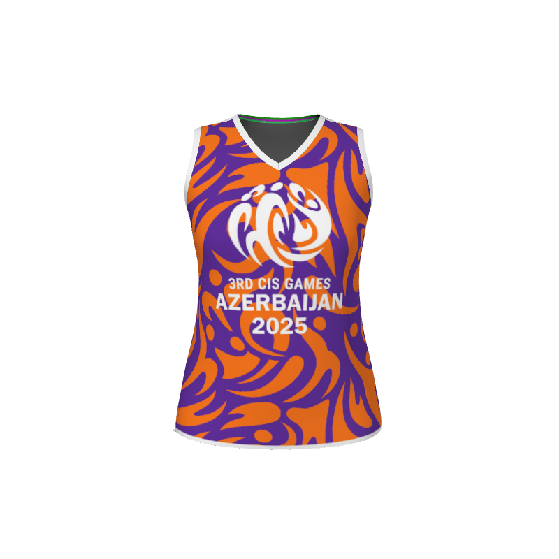 GS Custom Blank Design Female Overtime Reversible V-Neck Basketball Jersey. (x 1)