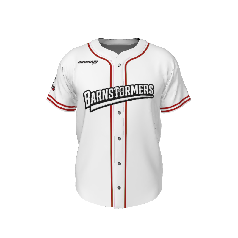 GS Custom 01 Male Line Drive Full Button Jersey. (x 1)