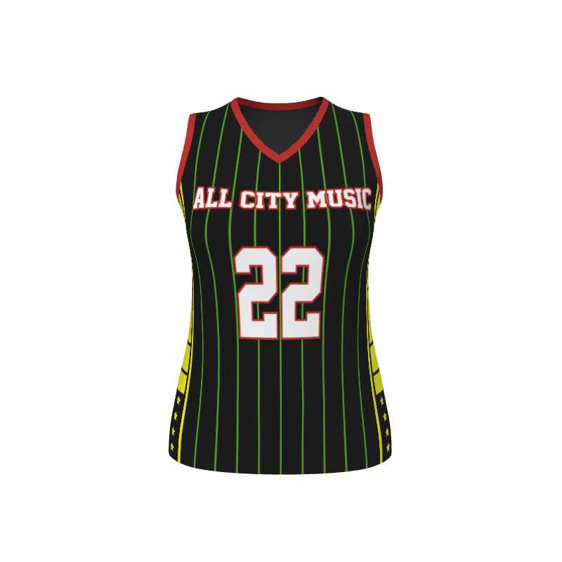 GS Custom 05 Female Halfcourt V-Neck Basketball Jersey. (x 1)
