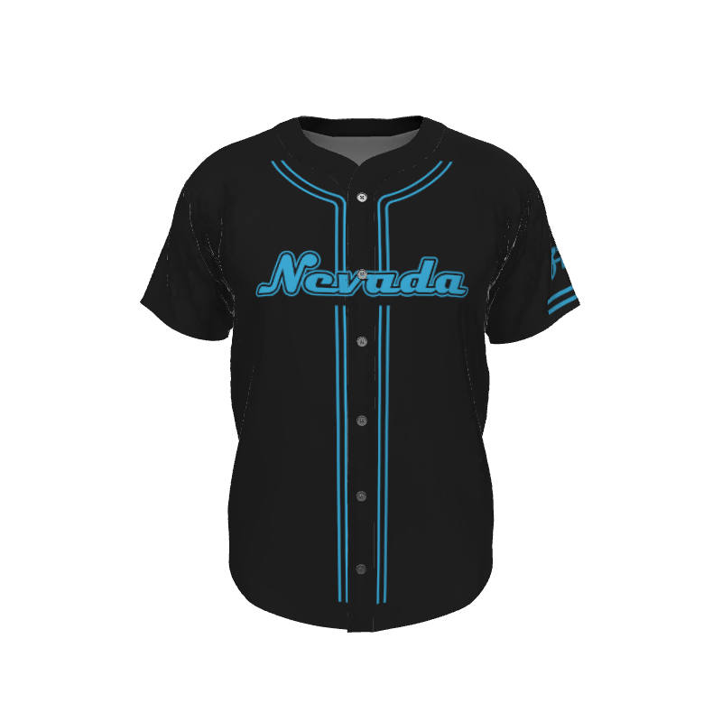 GS Custom Blank Design Male Line Drive Full Button Jersey. (x 1)