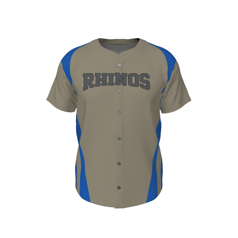 GS Custom 02 Male Line Drive Full Button Jersey. (x 1)