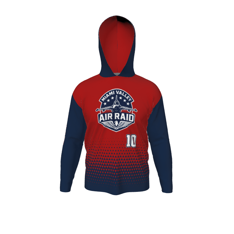 GS Custom Blank Design Male Hybrid LongSleeve Hooded Jersey. (x 1)