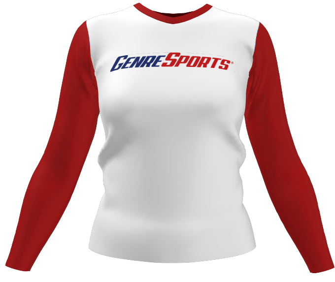 FC Womens LongSleeve Fitted V-Neck jersey