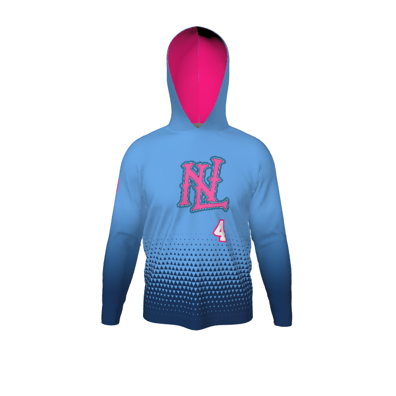 GS Custom Blank Design Male Hybrid LongSleeve Hooded Jersey. (x 1)