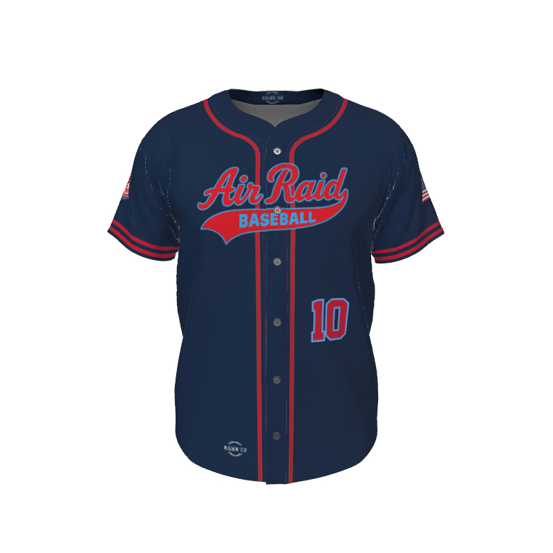 GS Custom 01 Male Line Drive Full Button Jersey. (x 1)