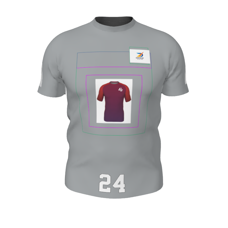 GS Custom Blank Design Dri-Fit Tee - Male DTF. (x 2)