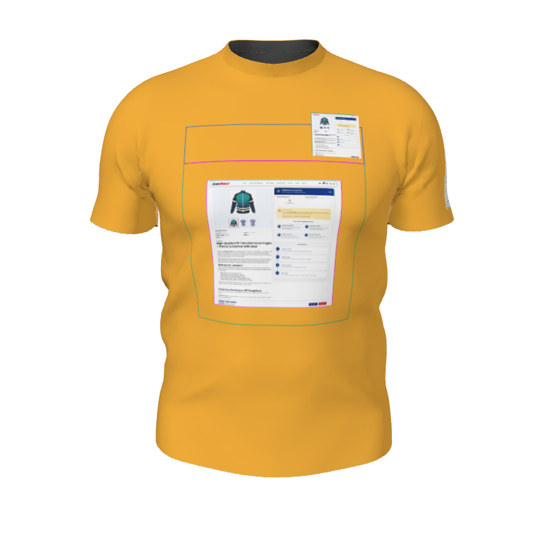 GS Custom Blank Design Dri-Fit Tee - Male DTF. (x 2)