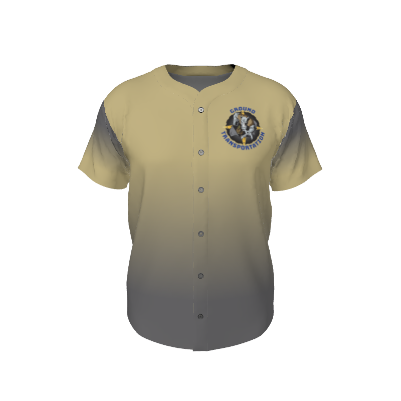 GS Custom Blank Design Male Line Drive Full Button Jersey. (x 1)