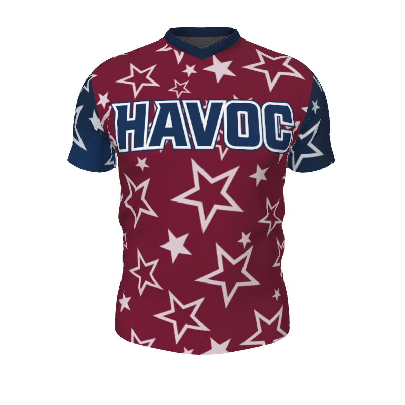 GS Custom Blank Design Pregame V-Neck Mens SS Jersey. (x 1)