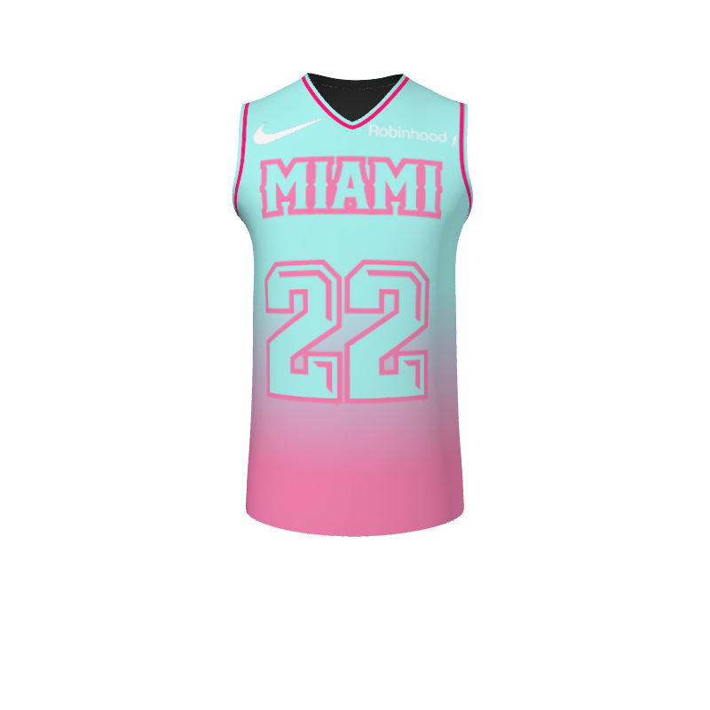 GS Custom Blank Design Male V-Neck Halfcourt Basketball. (x 1)