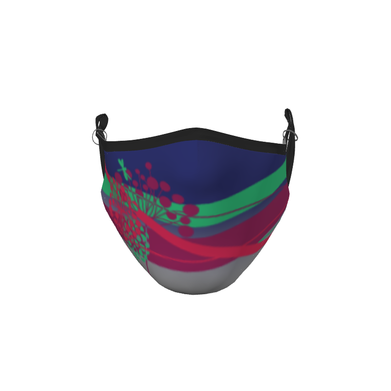 GS Custom Floral Facemask. (x 2)