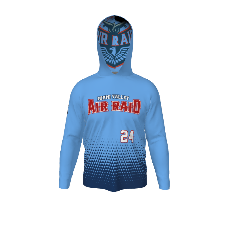 GS Custom Blank Design Male Hybrid LongSleeve Hooded Jersey. (x 1)