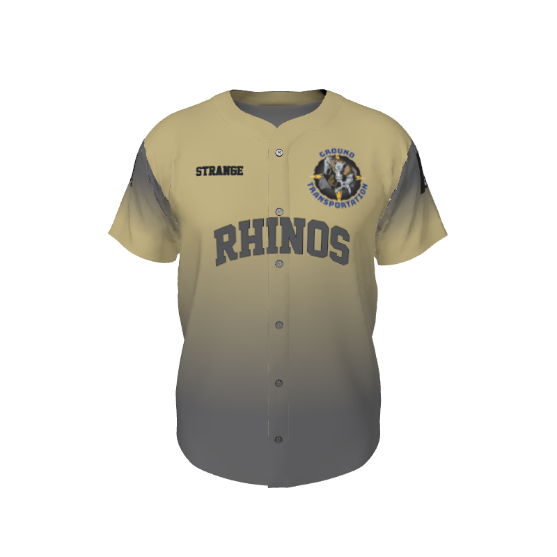 GS Custom Blank Design Male Line Drive Full Button Jersey. (x 1)