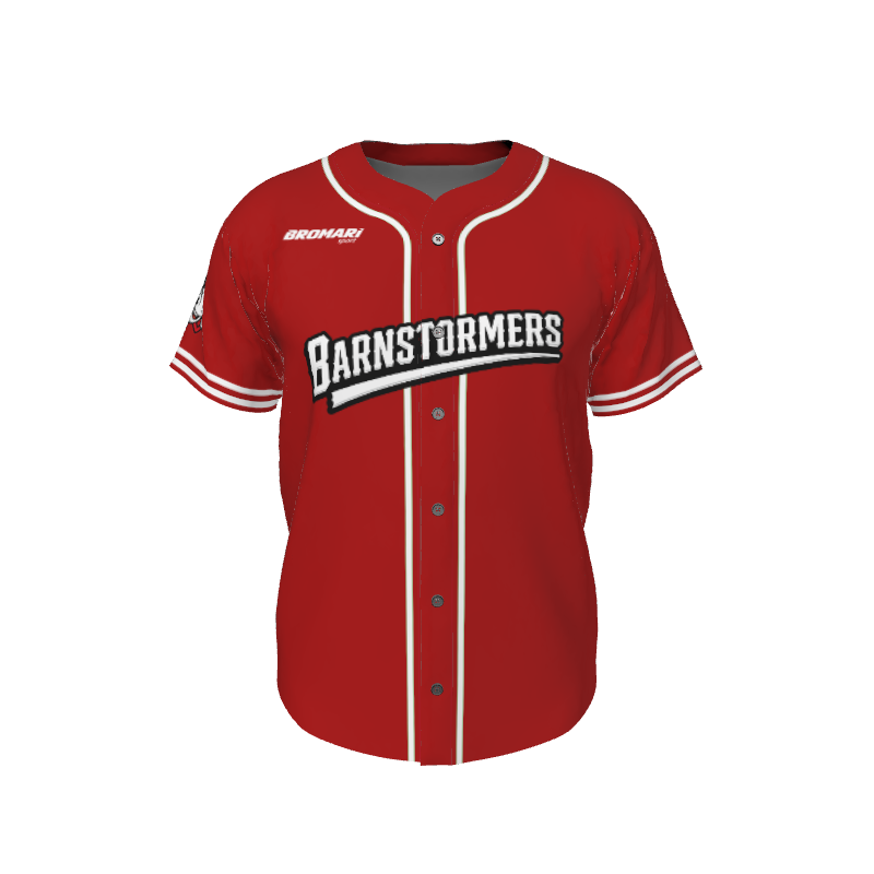 GS Custom 01 Male Line Drive Full Button Jersey. (x 1)