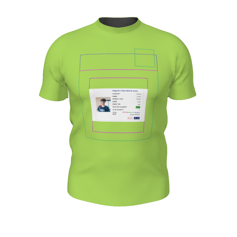 GS Custom Blank Design Dri-Fit Tee - Male DTF. (x 1)