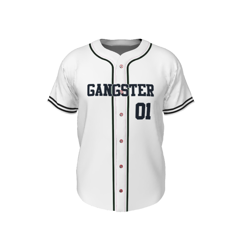 GS Custom 01 Male Line Drive Full Button Jersey. (x 1)