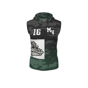GS Custom Blank Design Sleevless Hooded Compression. (x 1)