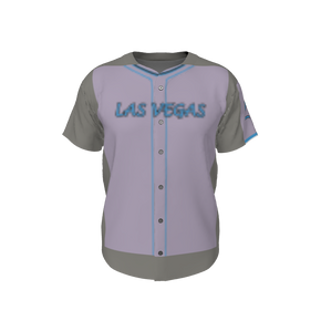 GS Custom Blank Design Male Line Drive Full Button Jersey. (x 1)
