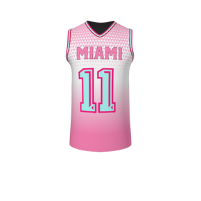 GS Custom Blank Design Male V-Neck Halfcourt Basketball. (x 1)