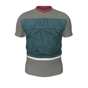 GS Custom Blank Design Pregame V-Neck Mens SS Jersey. (x 1)
