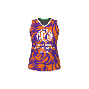 GS Custom Blank Design Female Overtime Reversible V-Neck Basketball Jersey. (x 1)