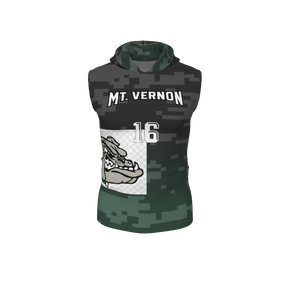 GS Custom Blank Design Sleevless Hooded Compression. (x 1)