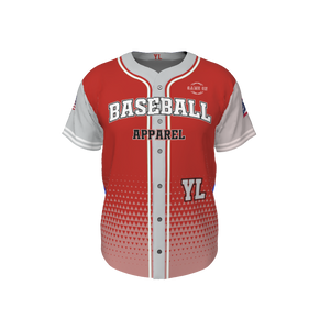 GS Custom 01 Male Line Drive Full Button Jersey. (x 1)