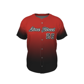 GS Custom Blank Design Male Line Drive Full Button Jersey. (x 1)