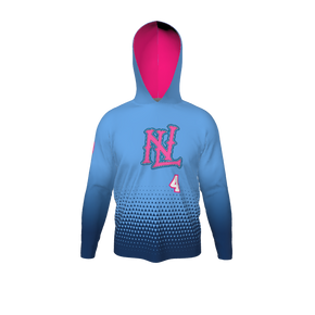 GS Custom Blank Design Male Hybrid LongSleeve Hooded Jersey. (x 1)