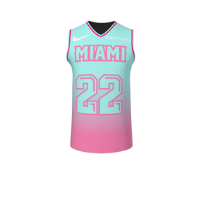 GS Custom Blank Design Male V-Neck Halfcourt Basketball. (x 1)