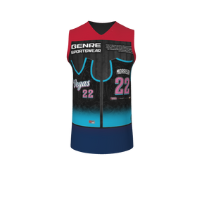 GS Custom Blank Design Male V-Neck Halfcourt Basketball. (x 21)