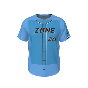 GS Custom Blank Design Male Line Drive Full Button Jersey. (x 1)