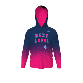 GS Custom Blank Design Male Hybrid LongSleeve Hooded Jersey. (x 1)