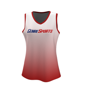 Fully Customizable Female V-Neck Basketball Jersey